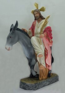 Jesus entrando a Jerusalen. Borriquita. Talla de madera