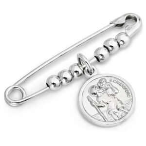 Alfiler 'San Cristobal'. Plata de ley 925. AMEN