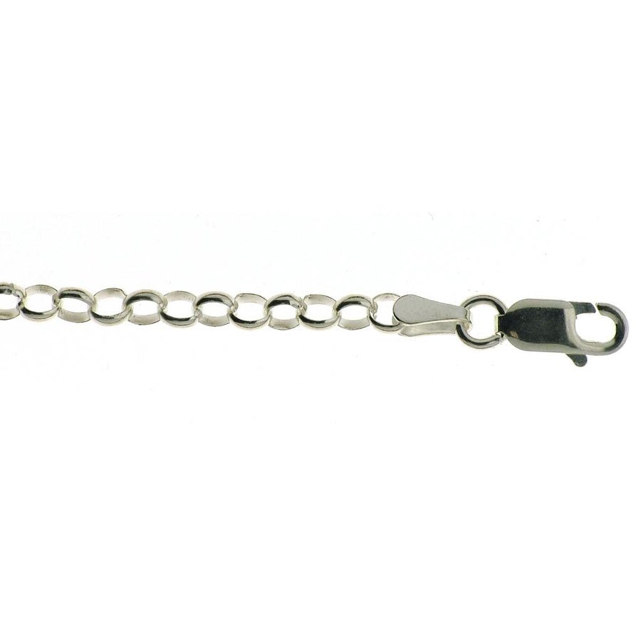 Cadena de plata de Ley modelo 'Rolo'. Grosor 3,40 mm
