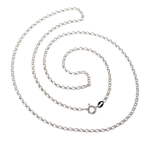 Cadena de plata de Ley modelo 'Rolo'. Grosor 3,40 mm-130245