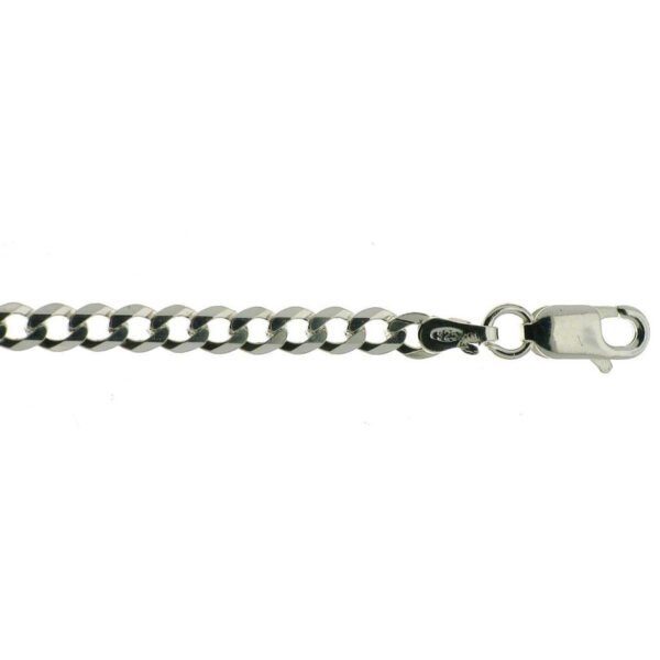 Cadena de plata de Ley modelo 'Bisel'. Grosor 3,40 mm-0