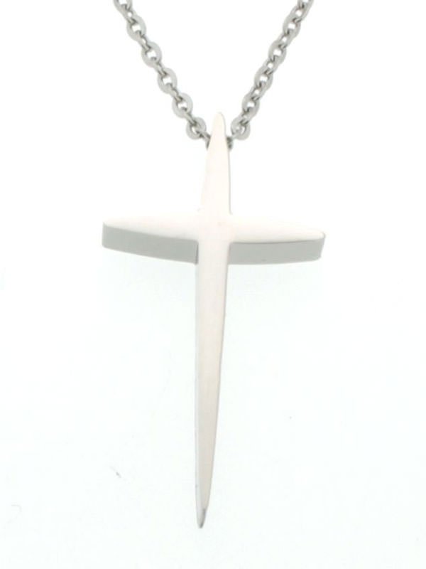 Cruz con cadena. Acero
