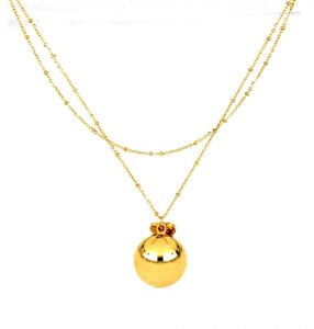 Llamador de angeles con cadena. Acero