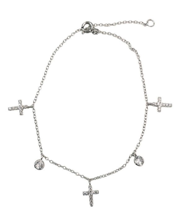 Brazalete con Cruces. Plata 925.-0