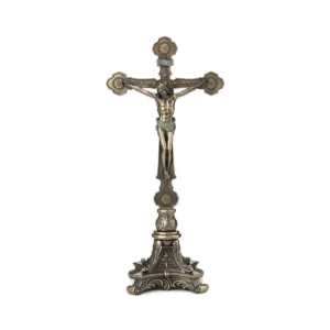 Crucifix desktop. Bronze finish