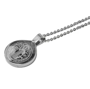Medalla San Benito. Acero.