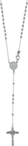 Rosario San Benito 3 mm. Plata.