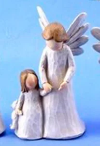 Angel de Guarda con niña