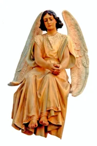 Angel sentado para sepulcro