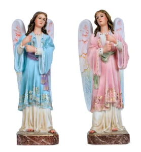 Angeles portacandelabros (candelabros aparte)