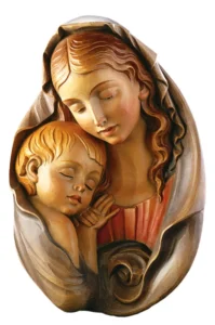 Relief Virgin Mary with child