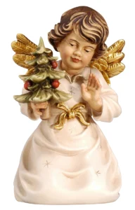 Angel arrodillado con arbol