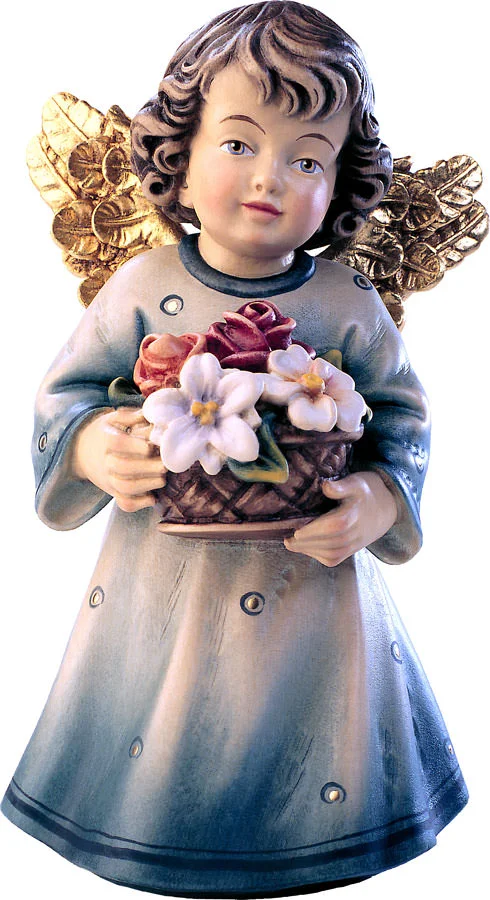 Angel con flores