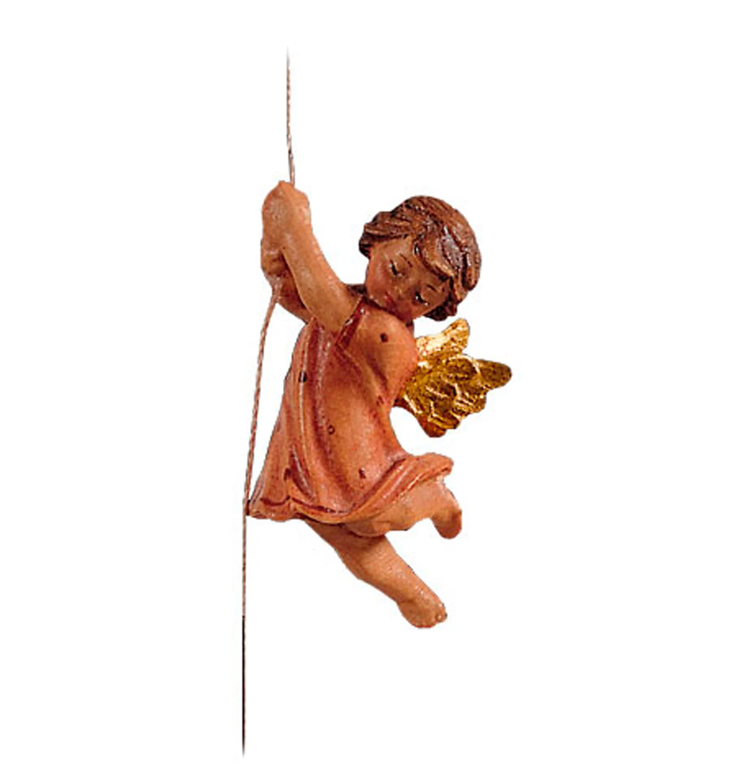 Angel going down with yarn (Rustic Nativity)
