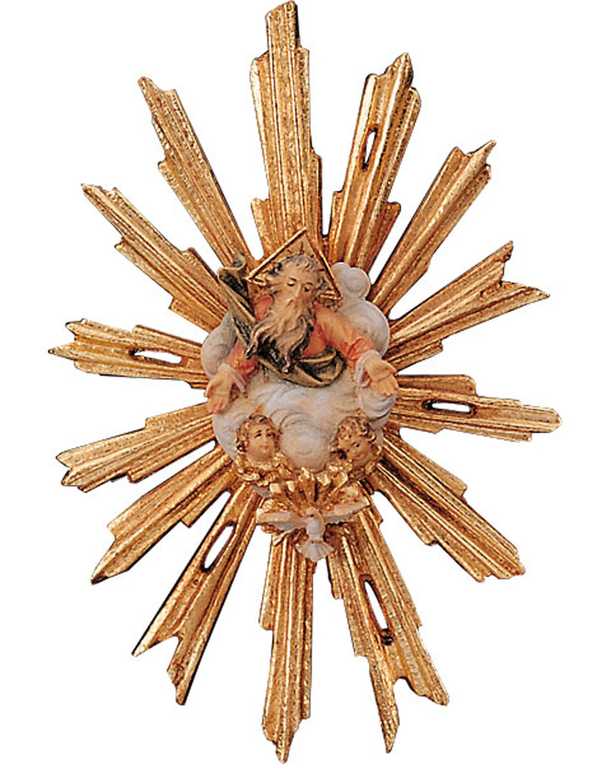 Aureola con Dios Padre y Espiritu Santo (Nacimiento Rupert)