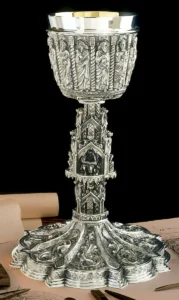 Chalice & Paten. Christ & Apostles