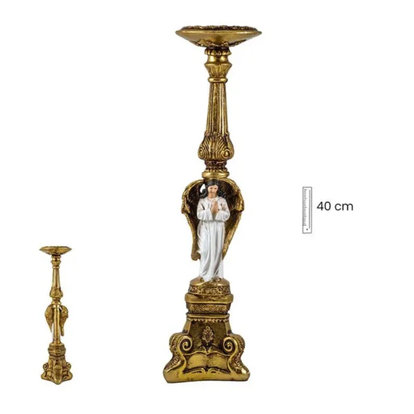 Candlestick holder with angel. Various sizes.