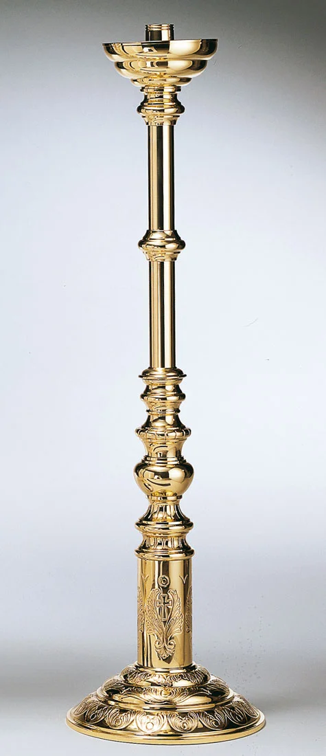 Standing candle holder. Silver plated