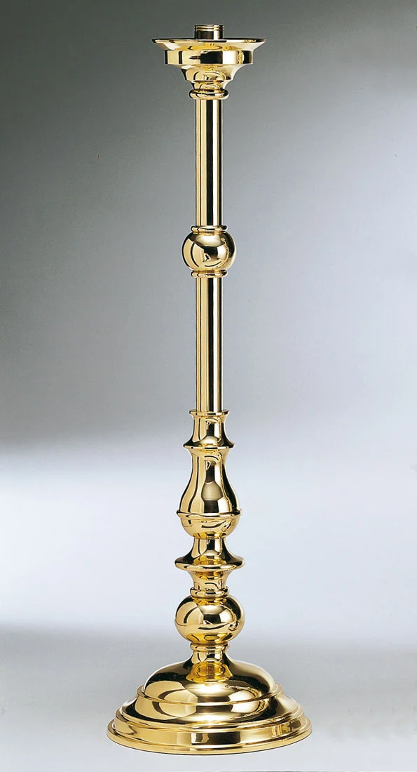 Standing candle holder. Silver plated