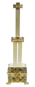 Candelero de pie cruz