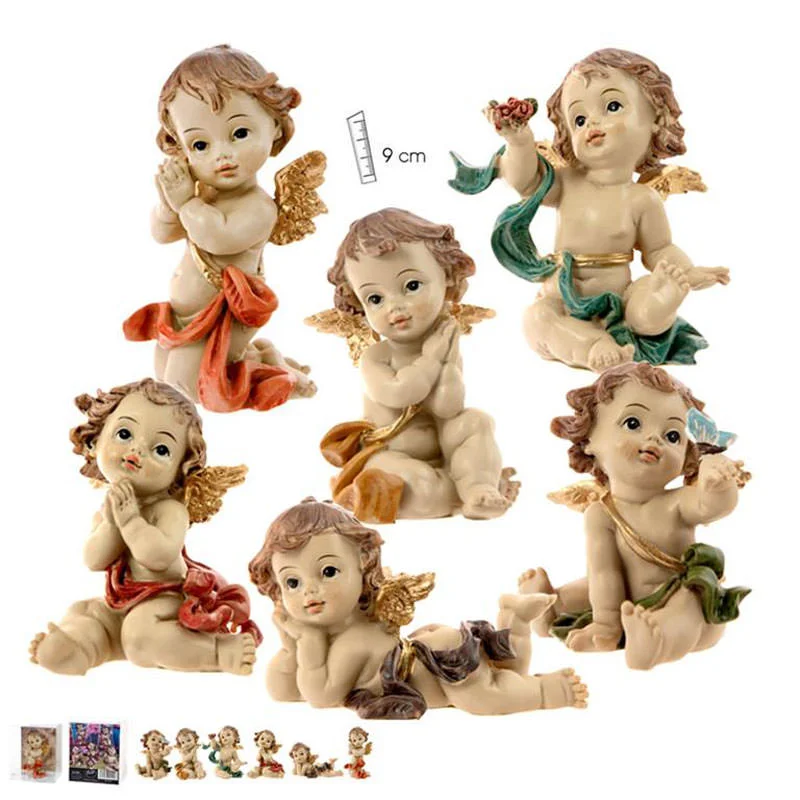 Set of 7 seated angels