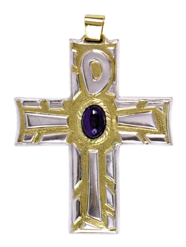 Pectoral Cross with stones.
