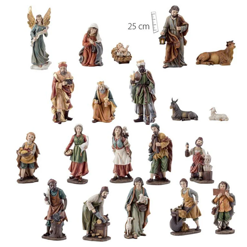 Nativity 20 pieces. 25 cm