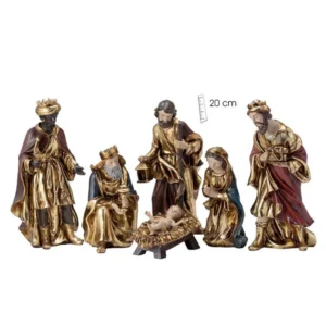 Nativity with Three Wise Men, 6 pieces