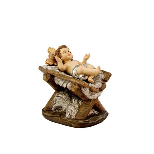 Nativity with Three Wise Men and Angel. 41 cm.