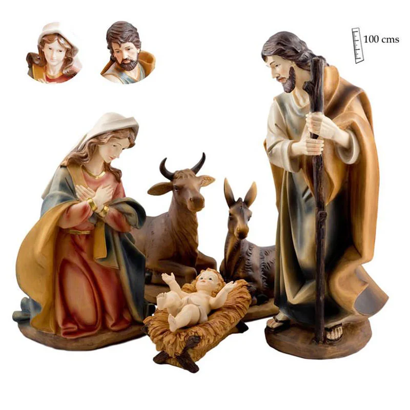 Misterio con animales. 100 cm.