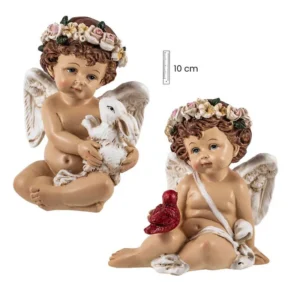 Couple of angels with animals sitting
