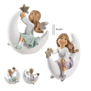 Pareja de angeles con luna