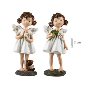 Pareja de angeles con rizos