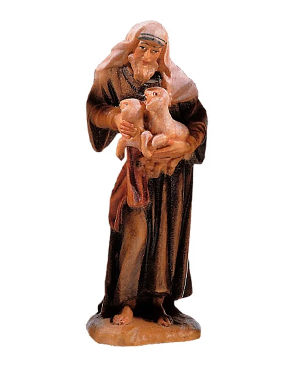 Oriental shepherd with lambs (Highlander Nativity)