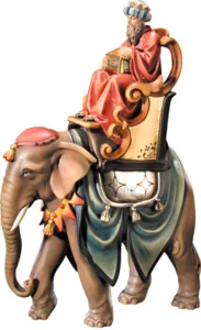 Melchior King on elephant