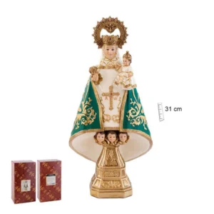 Virgen de Covadonga, manto verde. Varias medidas.