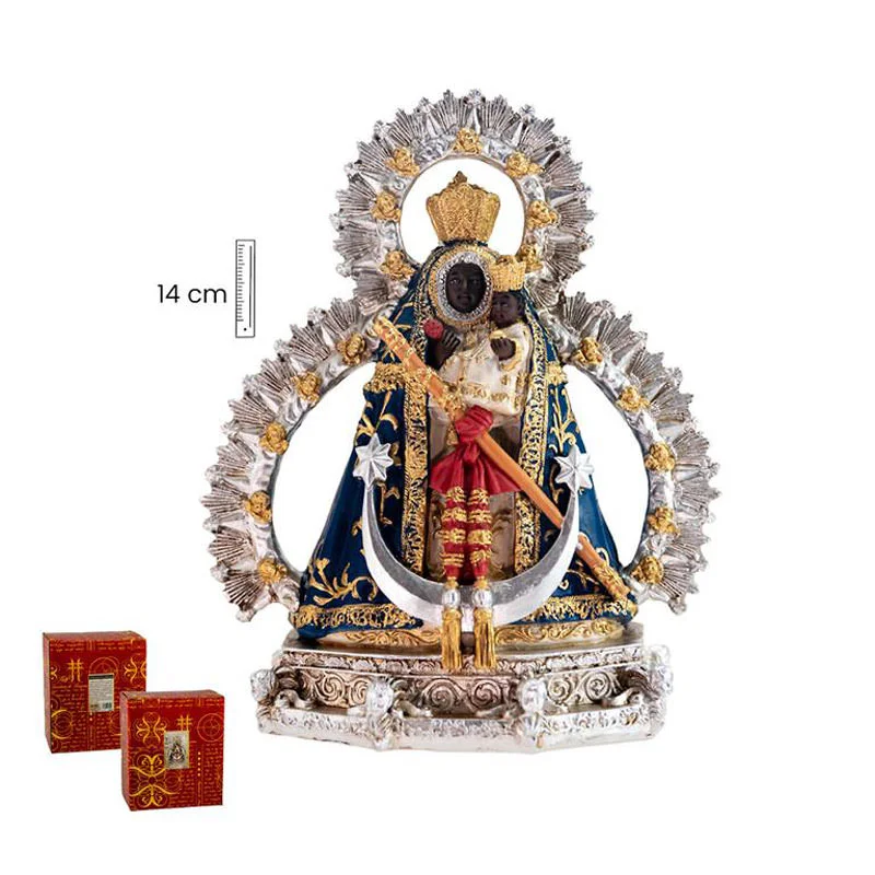 Virgen de la Cabeza, manto azul