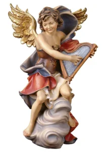 Angel en nube con arpa