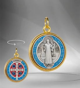 Medalla de San Benito. Esmaltada