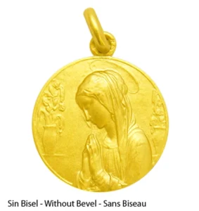 Medalla de la Virgen con Flores