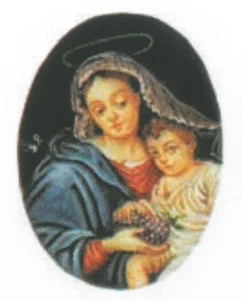 Medalla de la Virgen con niño (Pierre Mignard)