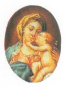 Medalla de la Virgen con niño (Pompeo Batoni)