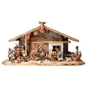 Nativity with stable (24 pieces) (Casales Nativity)