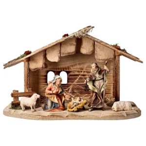 Nativity with stable (7 pieces) (Casales Nativity)