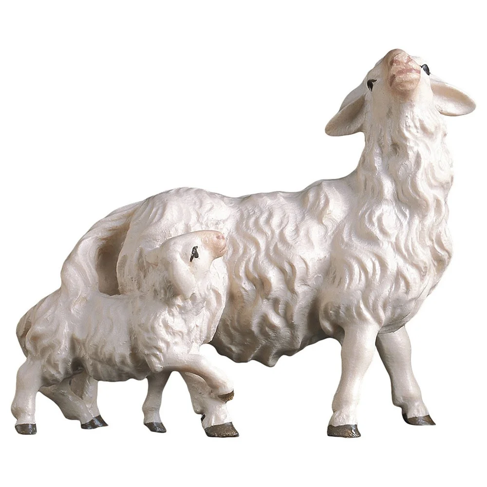 Ewe with lamb (Casales Nativity)